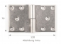 Preview: Klappladenscharnier gerade Aluminium