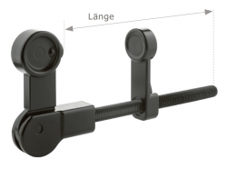 Ladenrückhalter m. M10 schwarz beschichtet