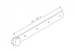 Langband stumpfe Form