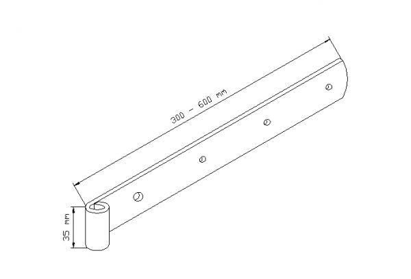 Langband stumpfe Form